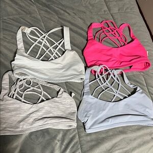 Lululemon White, Pink, Gray, Light Blue